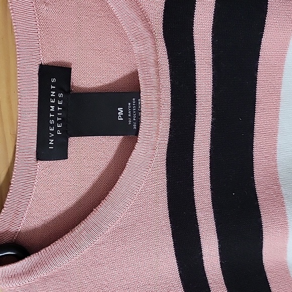 INVESTMENTS STRIPED SWEATER - Picture 2 of 8